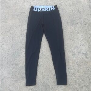DR SKIN Men's Black Baselayer Workout Compression Tights Leggings Size M